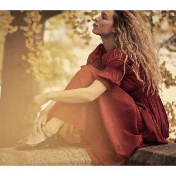 Dôen RARE Ischia Dress in Currant Red Size L - Picture 4 of 7